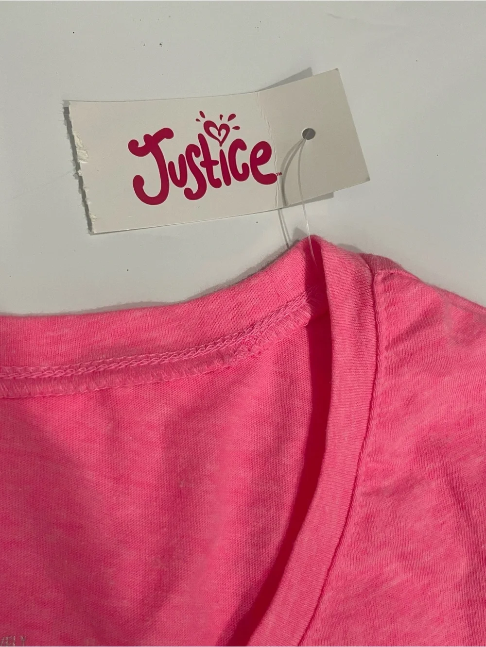 Justice Girls' Neon Pink & Light Teal Graphic Short Sleeve Tees